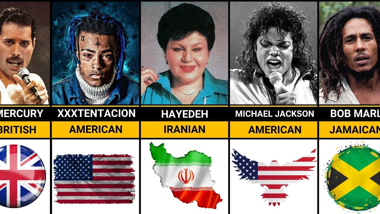Известные певцы из разных стран