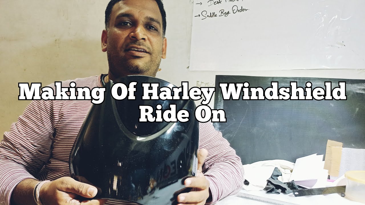 Making Of Monster Windshield aka Harley Windshield For Meteor 350 - Ride On