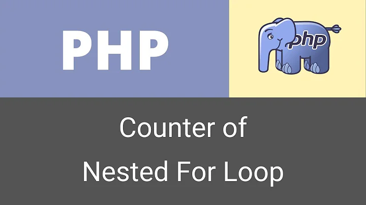 PHP | Variable Scope and Counter Variable of Nested for Loop