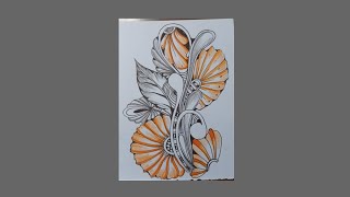 Easy drawing || zentangle step by step 