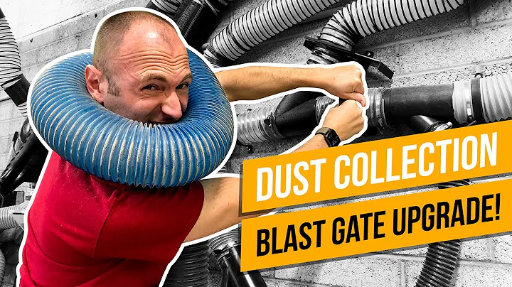 NO MORE CLOGGED BLAST GATES! Workshop Dust Collection Self-Clean Blast Gate Installation