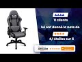 Intimate wm heart fauteuil gaming en tissu racing chaise de bureau ergonomiquesige pivotant gris1