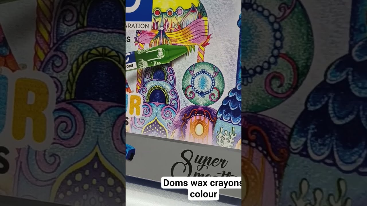 DOMS WAX CRAYONS COLOUR Doms Viralvideo Shortvideo Viral Youtube Shorts