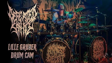Lille Gruber 🇩🇪 Drum Cam - Deafeated Sanity En Bogotá #batercolombia