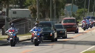 Procession held for fallen Orlando police Officer Kevin Valencia