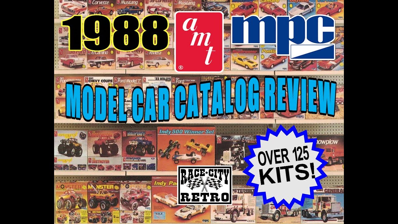 AMT MPC 1988 PLASTIC MODEL CAR KITS CATALOG REVIEW