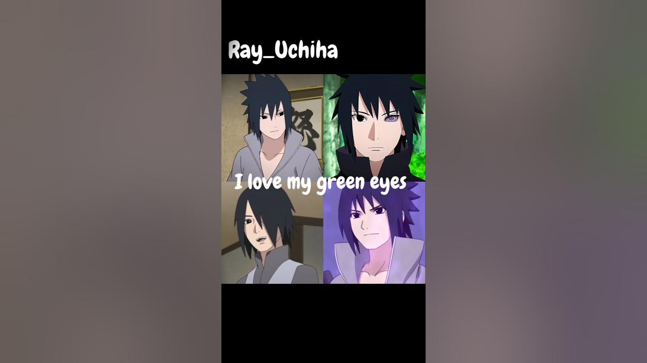 Saskue's green eyes 💚edit anime naruto