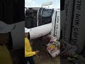 Community loot overturned truck on N1 at Touws River