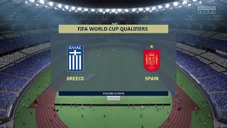 ⚽ Greece vs Spain ⚽ | 2022 FIFA World Cup European Qualifiers (11/11/2021) | Fifa 22
