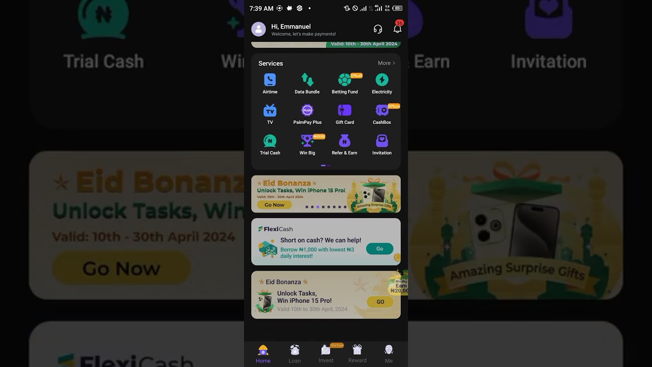 PALMPAY BEST APP FOR ONLINE TRANSACTIONS, SMALL INVESTMENT, SAVINGS & LOANS...