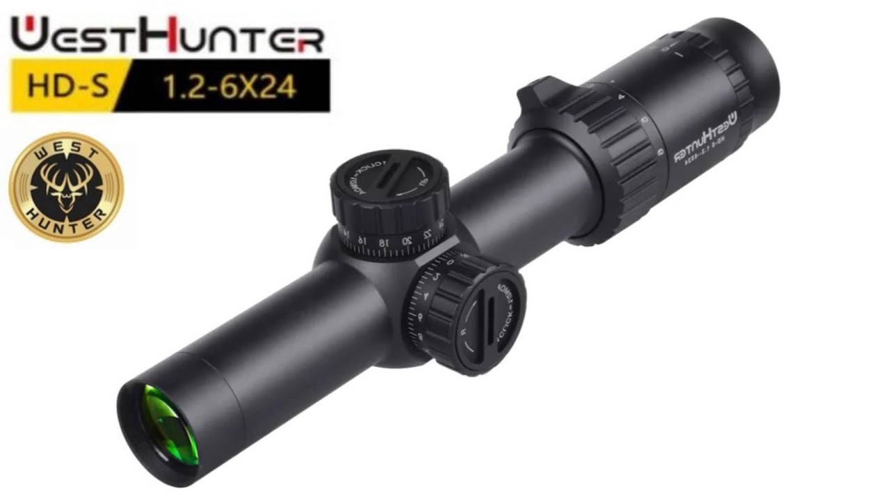 WestHunter Optics HD-S 1.2-6x24 Copact Riflescope, 30 Tube il-Dot Reticle Second Focal Plane