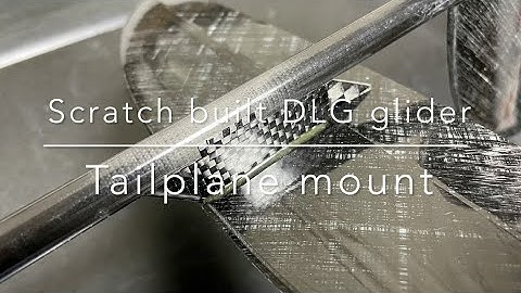 Scratch built DLG glider -Tailplane mount-