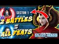 Sector 1 feats done in 2 battles  queen amidala conquest with scrybe