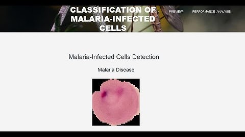 Classification of Malaria-Infected Cells using Convolutional Neural Networks | Python Project