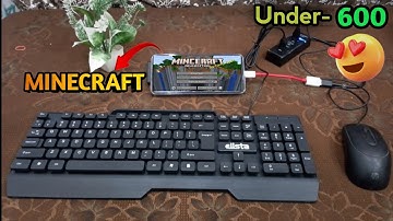 Playing Minecraft Java Edition With Keyboard and Mouse (On Mobile!)... 😍