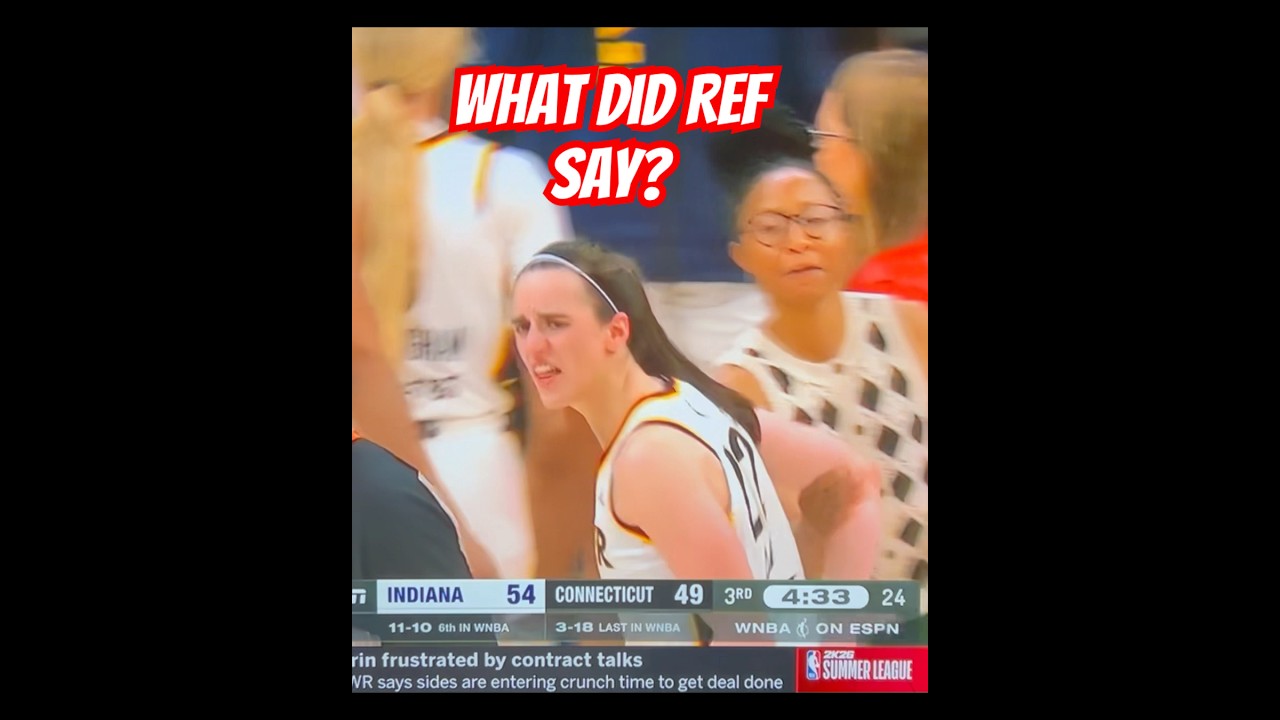 Caitlin Clark Held Back From Ref! 