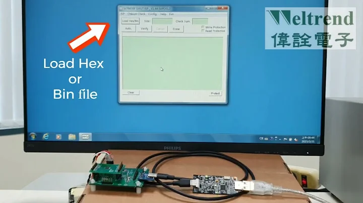Weltrend WPD012 USB PD Firmware Programmer Operation Demo