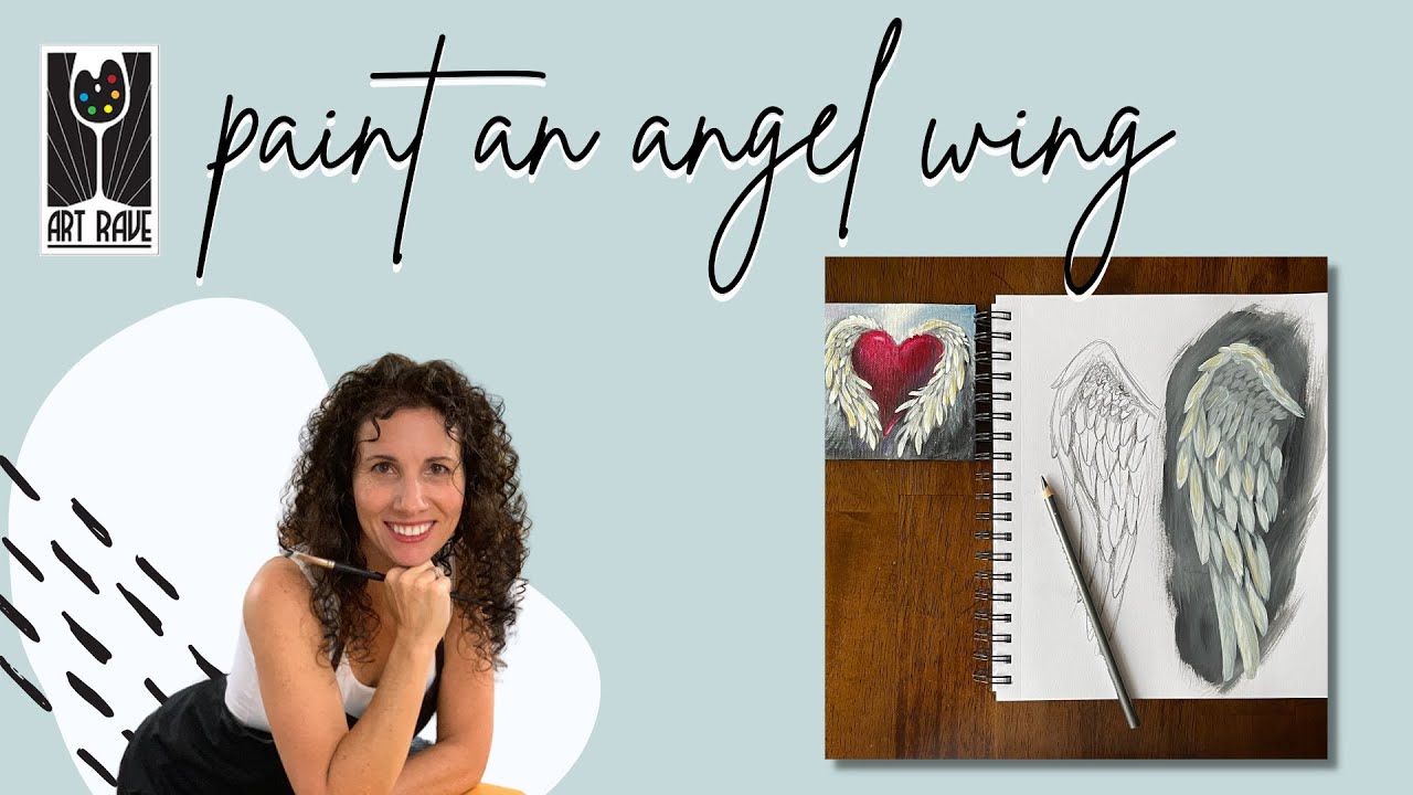 Learn How to Paint an Angel Wing in Acrylic - YouTube