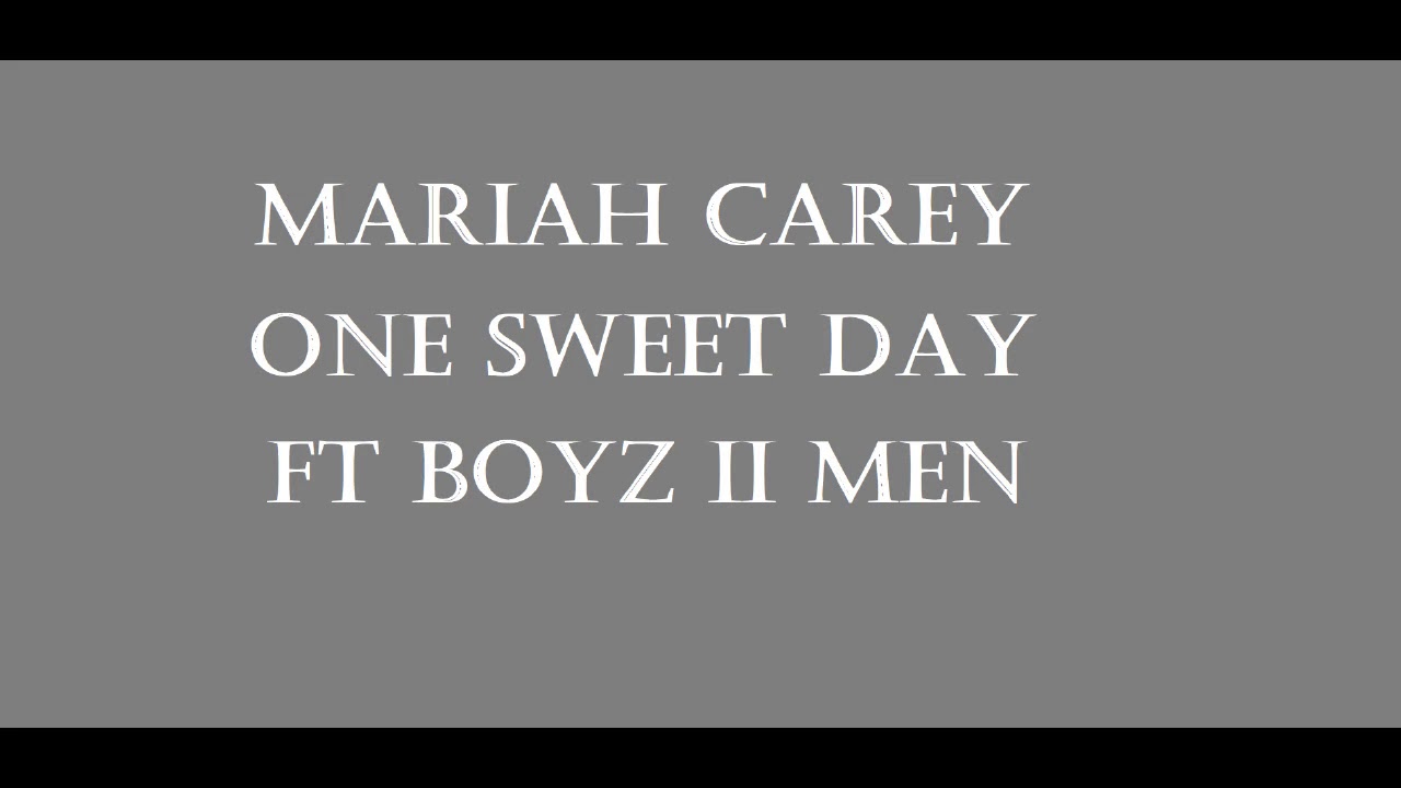 Mariah Carey - One Sweet Day Ft Boyz II Men Lyrics - YouTube