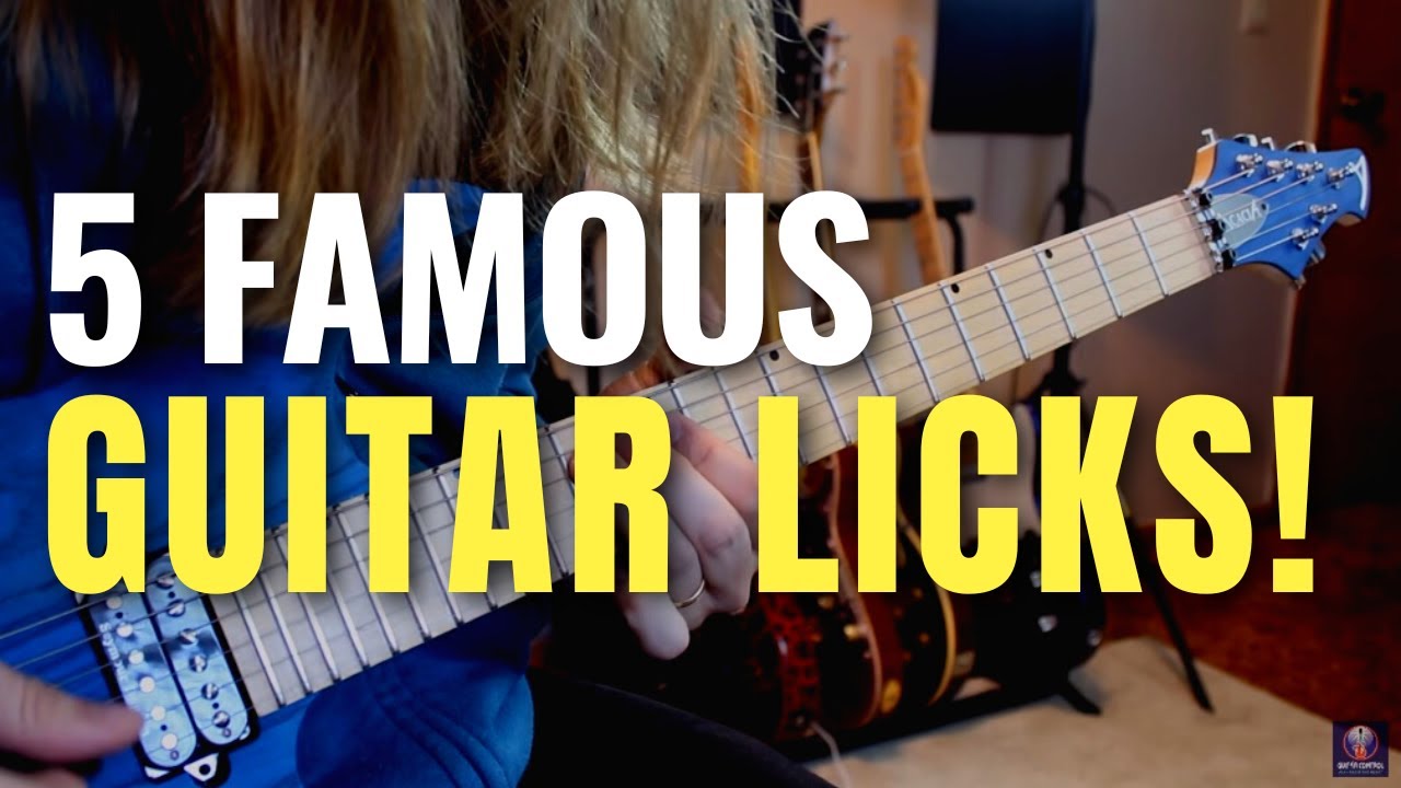 Lead Guitar Techniques 5 Famous Licks From Famous Guitar Solos YouTube