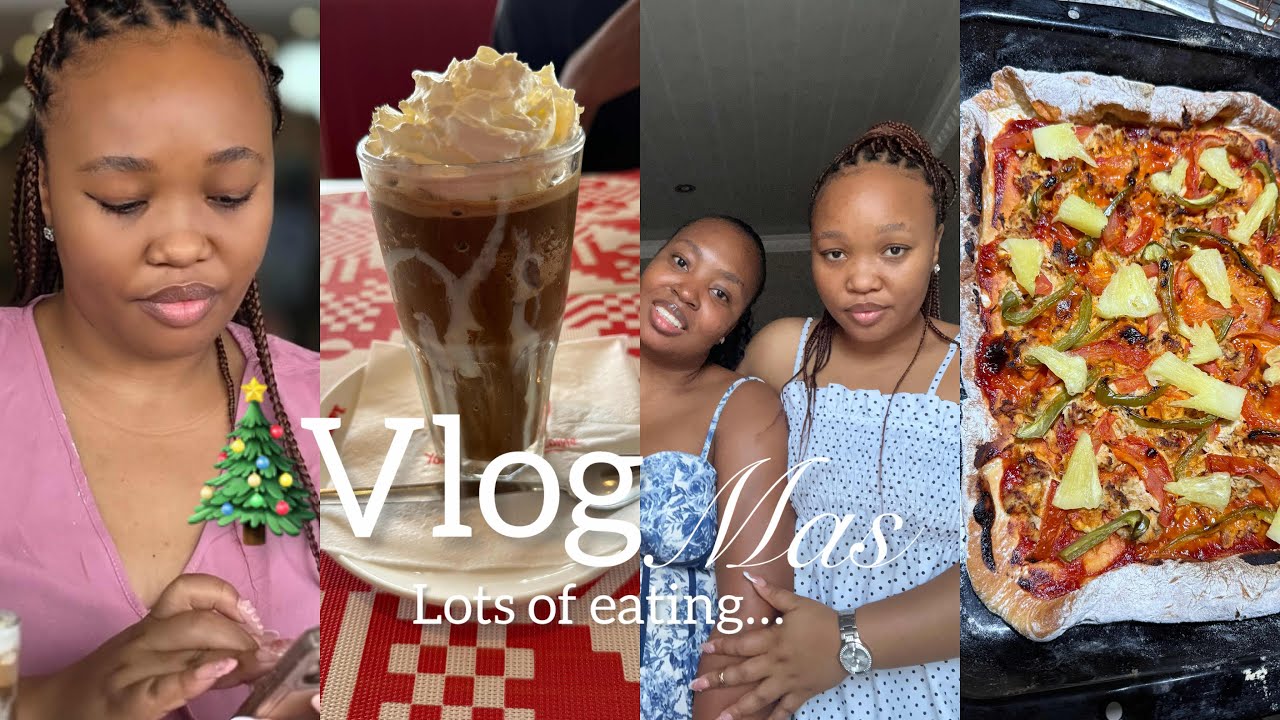 VLOGMAS EP 4: Mini Takealot haul| Visiting Family| We made pizza 🍕for the first time| Lots of eating