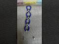 making a blue/silver bracelet design #beading #braceletmaking #braceletdesigns