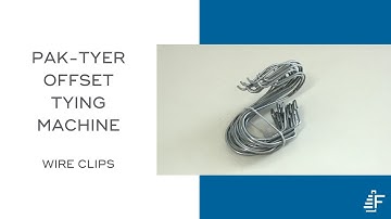 Wire Clips Bundling Pak-Tyer Offset Elastic Tying Machine