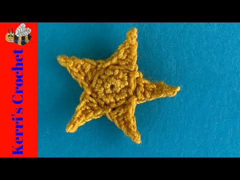 Crochet Small Star Tutorial – Crochet Applique Tutorial