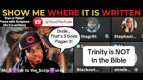 Jesus Is the Father and The Trinity is NOT Logical... Prove Me Wrong! (LIVE) EP 169