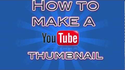 How to make an EPIC thumbnail FAST with Photoshop CS5/6