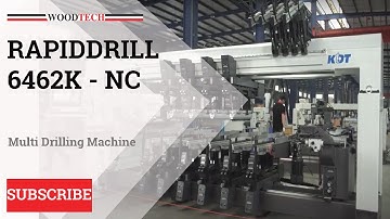WOODTECH - MODEL- RAPIDDRILL- 6462K - NC MULTI DRILLING MACHINE #factory #cnc #woodworking