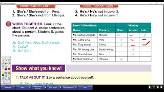 U1 L5 - Speaking Practice: Use the 'Be' Verb with 'He' and 'She'