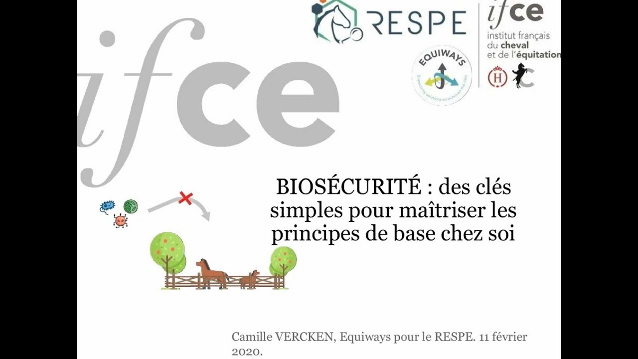 BIOSÉCURITÉ  clés de maîtrise des principes de base - Camille Vercken