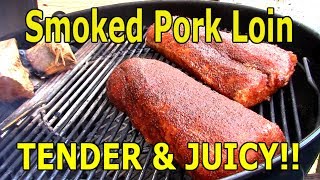 Smoked Pork Loin - How to Smoke a TENDER & JUICY Pork Loin - The Wolfe Pit