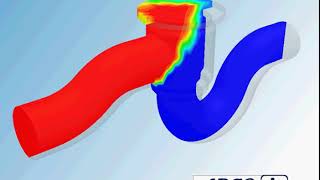 Simulazione flusso condotta - ARGO - Code Saturne LES - CFD