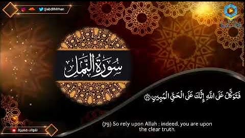 و يقولون متى هذا الوعد ان كنتم صادقين(اسلام صبحي)سورة النّمل❤️