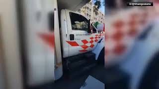 U-Haul driver detained after speeding through crowd at anti-Iran protest in LA