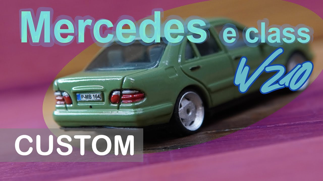 Matchbox Custom - Mercedes e class w210 with Borbet A wheels - YouTube