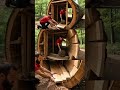 Amazing Woodworking: Building a Secret Shelter Inside a Tree 🌲🤫