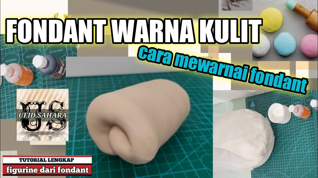 cara mewarnai fondant warna kulit