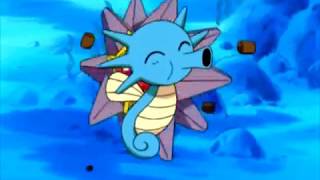 Pokemon Misty Feeds Starmie,Horsea,Psyduck, And Togepi