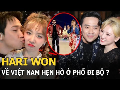 Hari Won về Việt Nam hẹn hò ở phố đi bộ cùng 1 mỹ nam người Hàn, vẫn “vắng bóng” Trấn Thành?