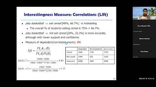 CS 432 - DM, Lec 10, Interestingness Measures for Associations, Multidimensional Rule Mining