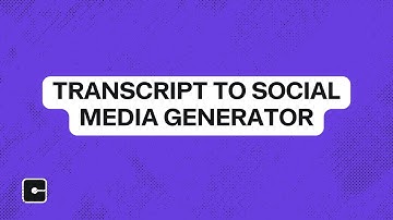 Transcript to Social Media Generator