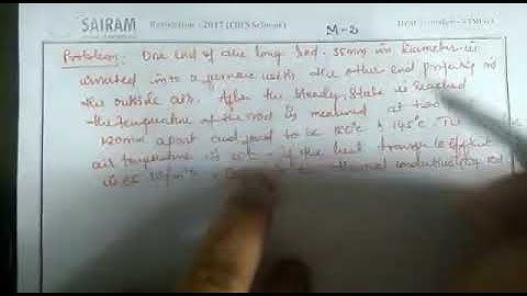 Lecture video _17ME63_Module2_Problem on thermal conductivity _Anand K Joshi