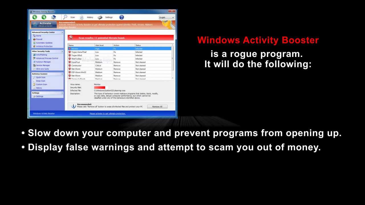 How To Remove Windows Activity Booster