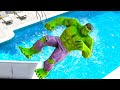 GTA 5 Ragdolls HULK Jumps/Fails #22 (Physics &amp; Funny Moments)