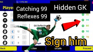 99 GK Reflexes💥 with 99 GK Catching💥|| Most underrated goalkeeper in eFootball 2024