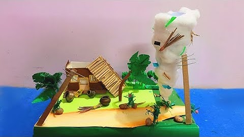 Tornado working model for science project | Natural Disaster working model | Tornado model