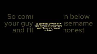 Comment Down Below Your User And Ill Rate Your Avatar